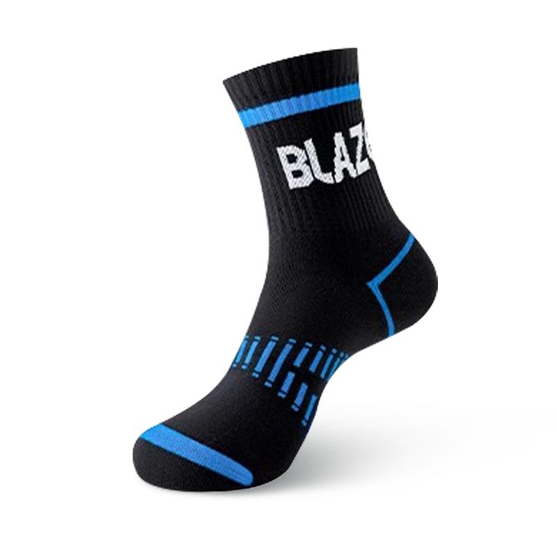 

Men s Mid-Calf Cotton Socks - Autumn/Winter Breathable & Sweat-Absorbing Sports Socks for Teens & Adults One Size чёрный