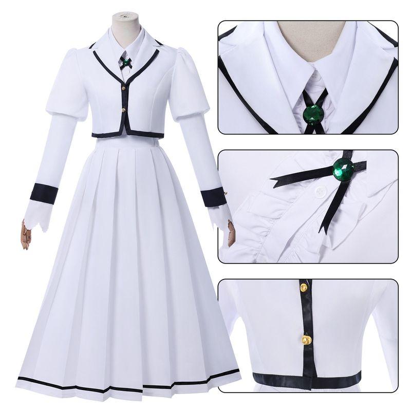 Rock and Roll Is a Lady's Hobby. Cosplay Costume: Black Iron Sound Feather Bell Shrine Lelisa Uniform Full Set Cos Outfit