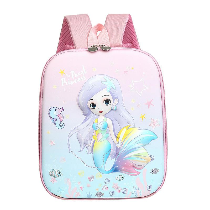 Adorable Cartoon Eva Backpack For Kids With Cute Princess Mermaid Design