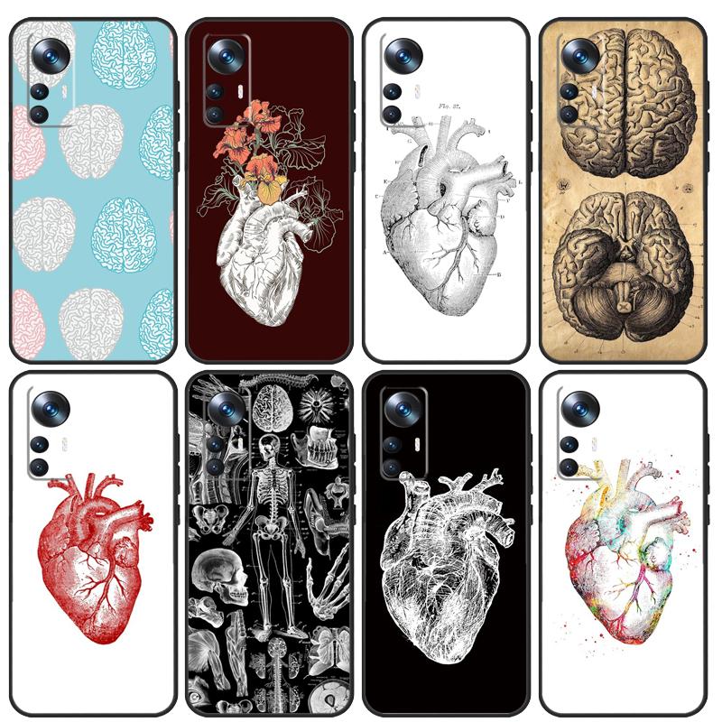 Human Heart Anatomy For Xiaomi POCO C65 F5 X5 X4 X3 Pro F3 F4 M5s Mi 14 13 Pro 11T 12T 13T 12 Lite Phone Case