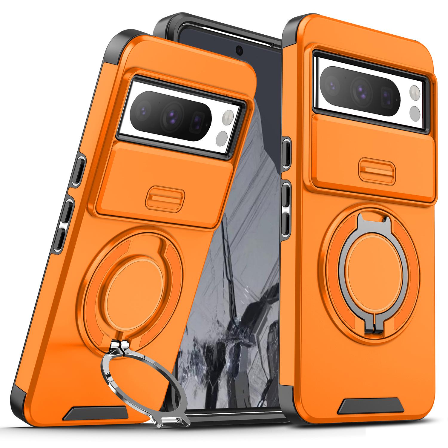 

Lynk & Co Pixel 10 PRO XL Phone Case with Magnetic Bracket, Google 9A Compatible Protective Cover PIXEL 7PRO оранжевый