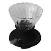 Pour Over Coffee Dripper Reusable Detachable Steel High Borosilicate Glass Pour Over Coffee Filter