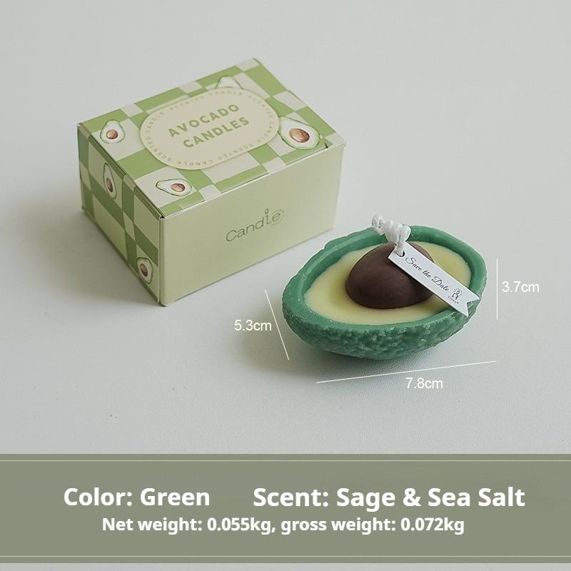 

Creative avocado scented candle gift fragrance small ornament scented candle handmade авокадо