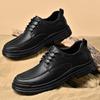 2024 Spring Autumn New Men's Genuine Leather Shoes Thick Sole Oxford Shoes Versatile Business Casual Shoes Men's Suit Shoes