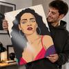 Rihanna Portrait Illustration Metal Poster Perfect Gift for Fans Lovers Customized Wall Art Metal Sign for Decor Room Wand Deko