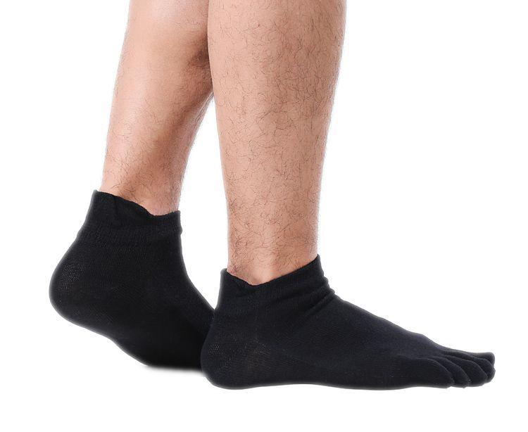 Nahtlose Baumwoll-Fünf-Zehen-Socken für Herren - Atmungsaktives Sommer-Sportdesign