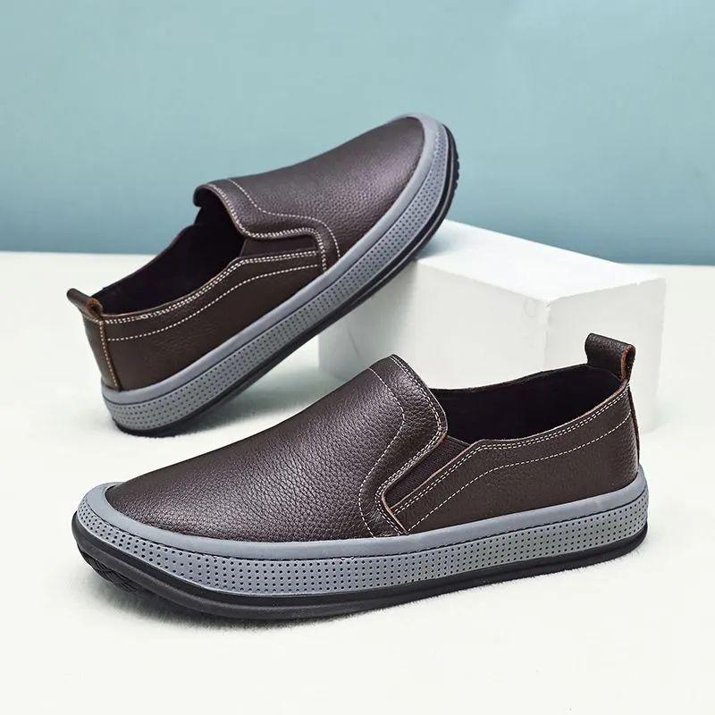 

Slip-on Platform Man Casual Shoe Low-Top Legitimate Designer Retro Classic Original Luxury Sale Elegant Pu Leather Shoes for Men 44