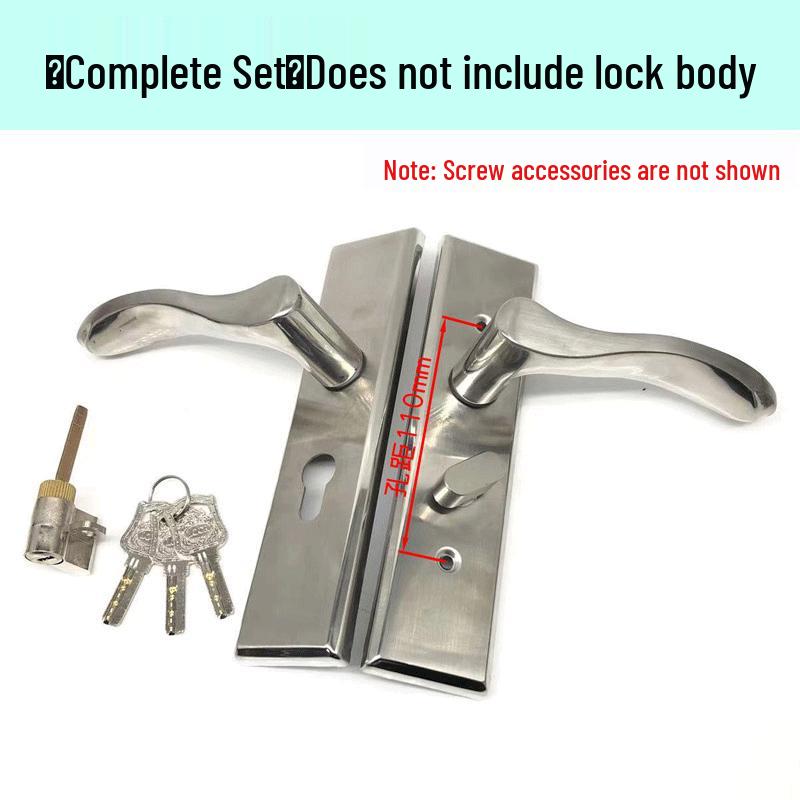 Qingwa 304 Stainless Steel Wooden Door Lock with Key