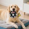 Dog Soothing Ball with Handle Interactive Squeaky Chew Ball Toy Dog Training Football for Puppies Chewers Breeds Play