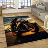 Motocross Modern retro Motorcycle Rug Carpet for Living Room Bedroom Home Decor,Floor Mat Non-slip Decoration for Sofa Doormat