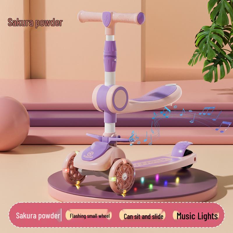 3-in-1 Children's Scooter for Ages 1-12: Safe and Fun for Boys and Girls