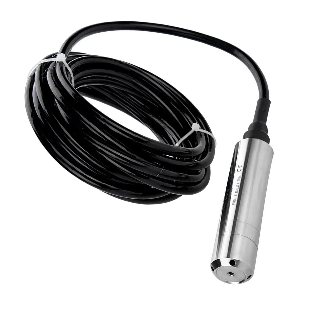 Flüssigkeitsstandssensor Edelstahl-Niveausensor DC24V 4-20mA Eintauchtyp Flüssigkeit Zur Erkennung 0-5m Bereich Tiefe