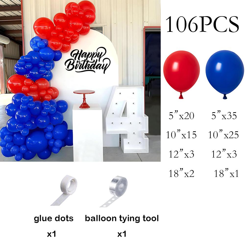 

Royal Blue Balloons Garland Arch Kit Blue Red Balloon Hero Theme Birthday Party Wedding Engagement Baby Shower Decoration Globos AS Picture