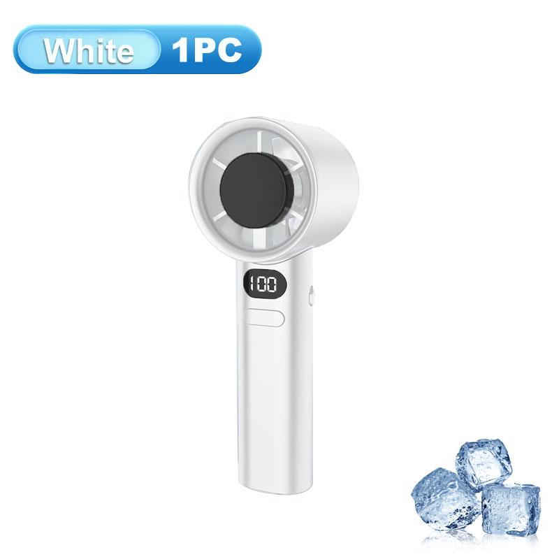

Portable Handheld Fan Usb Rechargeable Mini Fan With Digital Display Small Electric Fan For Outdoor Camping Office Home