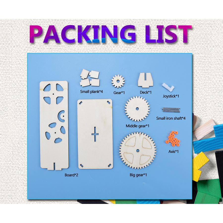 Gear Rotation Model DIY Science Kit Educational Toys for Children Technology Physics Experiment Sets for Kids Learning Toys