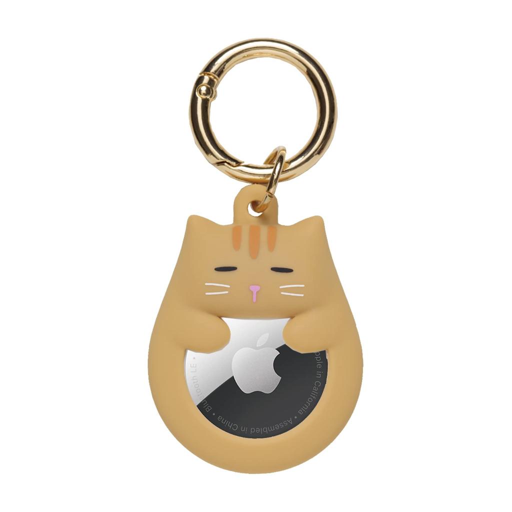 NATURAL design AirTag case key ring Petit Animal (brown tiger)