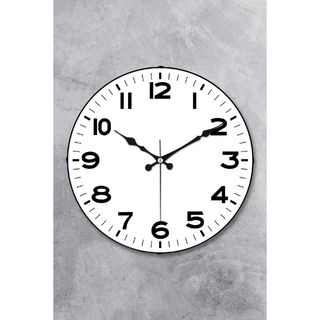 Dekorative Glasbombe-Wanduhr mit geräuschlosem Mechanismus, 36 cm