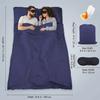 Sleeping Bag Liner Travel Sheet & Adult Sleep Sack Camping Sheets Travel Sleep Sack for Backpacking Hotels & Hostels  Lightweight Single &Double Tra