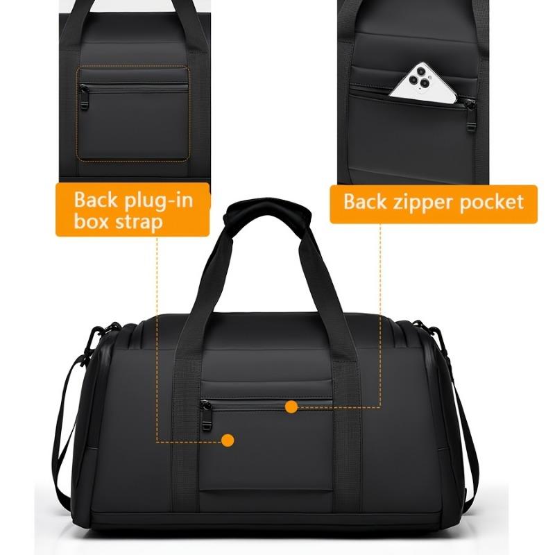 Large Capacity Versatile Duffel Bag with Multiple Compartments & Shoe Pocket,Unisex Casual Sport Fitness Bag for Gym, Travel & Overnight Trips