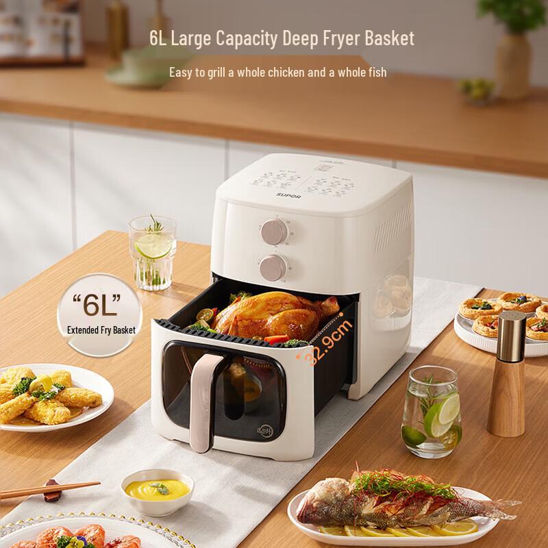 SUPOR 6L Automatic Dual Knob Air Fryer