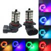 2x H11 H9 H8 5050 27SMD LED RGB Car Fog Light Lamp Bulb Headlight Remote Control