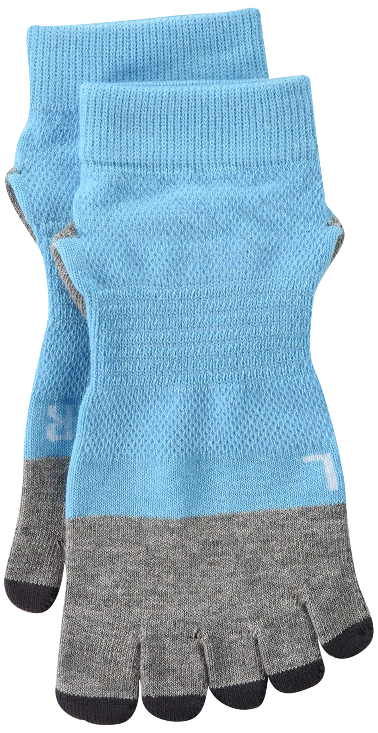 

Mizuno Running cm Socks, 5-Toe, Anti-Slip, Unisex, J2MX8004, 24, Sax, 23.0-25.0