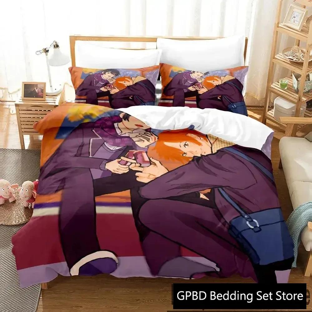 3D Anime Sasaki And Miyano Comfortable Duvet Quilt Cover Pillowcase Bedding Set Children Bedroom Decoration Home Textile