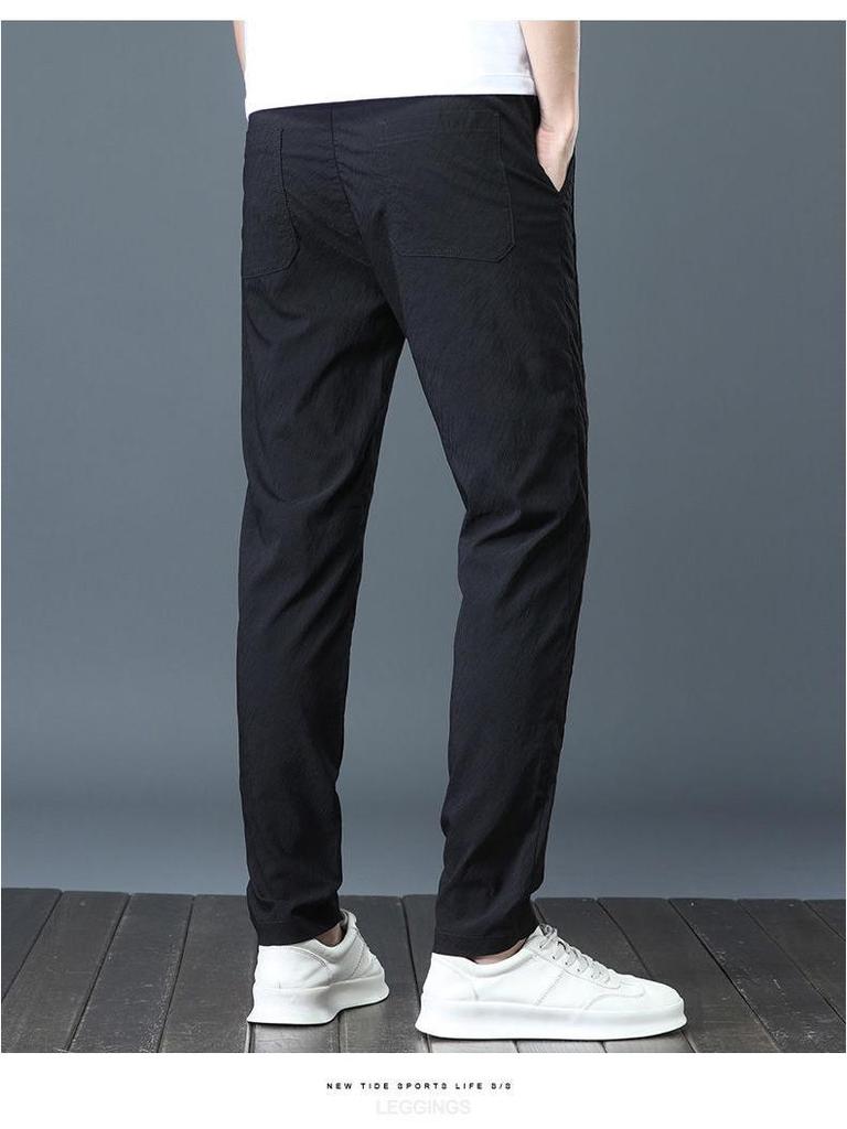 Herren Atmungsaktive Eisseide Schnelltrocknende Freizeithose - Elastisch, Locker, Trendig und Allround für den Sommer