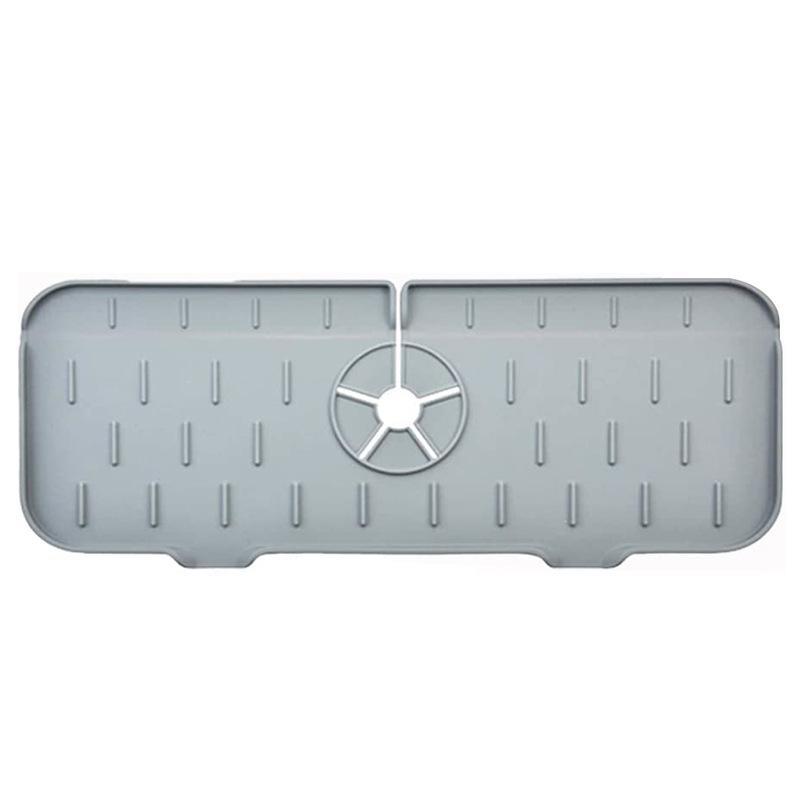Kitchen Sink Water Absorbing Mat Faucet Splash Proof Drain Pad Non Slip Quick Dry Countertop Protector For Home Kitchen Bathroom