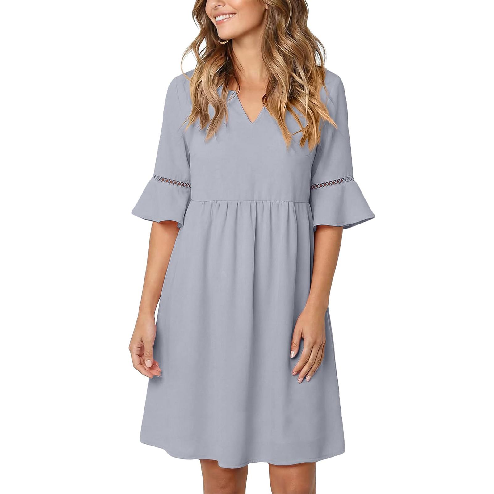 

Жіноча Модна Вільна, Приталена, Кольорова Повсякденна Сукня L