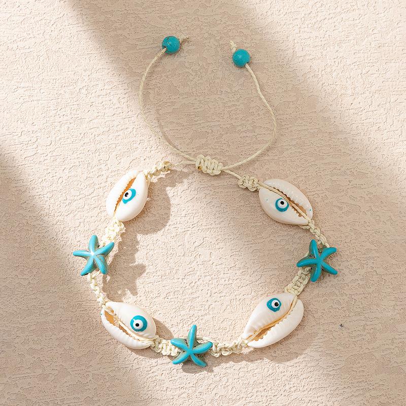 

2023 New Bohemian Natural Sea Shell Bracelets for Women Ocean Wind Starfish Turtle Braided Bracelets Summer Beach Jewelry Gifts