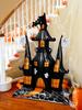 Halloween Jumbo Haunted Castle Standing Foil Balloon Spooky Horror Castle Decor Halloween Party Photo Booth Indoor Outdoor Decor