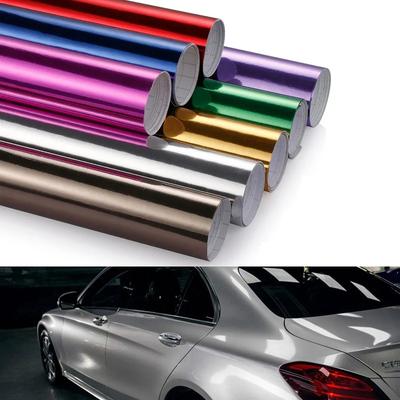 10/30x100cm Zrcadlová Chromová Vinylová Fólie Samolepky a Decalky na Auto Dekorace Auta DIY Ochranná Fólie Autopříslušenství