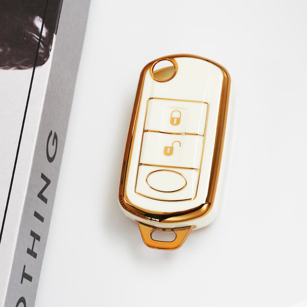 

Keyless Protector For Land Rover Range Rover Sport Lr3 Discovery Gold Edge Tpu Auto Shell Fob Holder Accessories