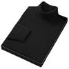 Men's High Neck Double Roll Wool Sweater - Soft, Warm, Solid Color, Close-Fitting Base Layer, Trendy Knitted Design