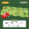 Puzzle Set Electric Tram Children's Toys DIY Track Play Mat Railroad Car Mini Road Signs Scene Jigsaw Puzzle Toys Boy Girl Gifts