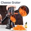 Feliator Manual Rotary Grater LYCENXI, 3 In 1, 3 Interchangeable Blades, for Cheese, Vegetables, Fruits Kitchen Shredder