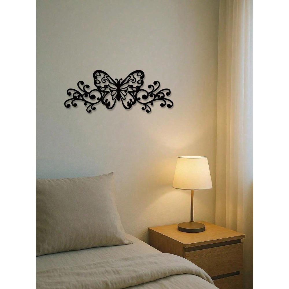 Wrought Iron 3D Butterfly Wall Art Vintage Home Decor Rustproof Waterproof Outdoor Metal Sculpture Easy Hang Unique Gift
