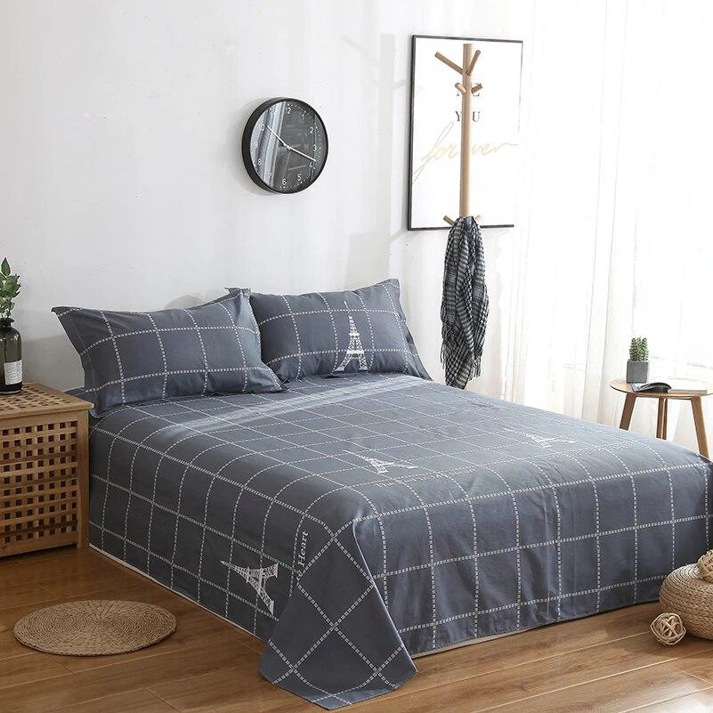 

Простая хлопковая простыня с принтом, современная большая простыня, удобное студенческое покрывало, универсальная пылезащитная простыня Four Seasons 270x250cm 1pc