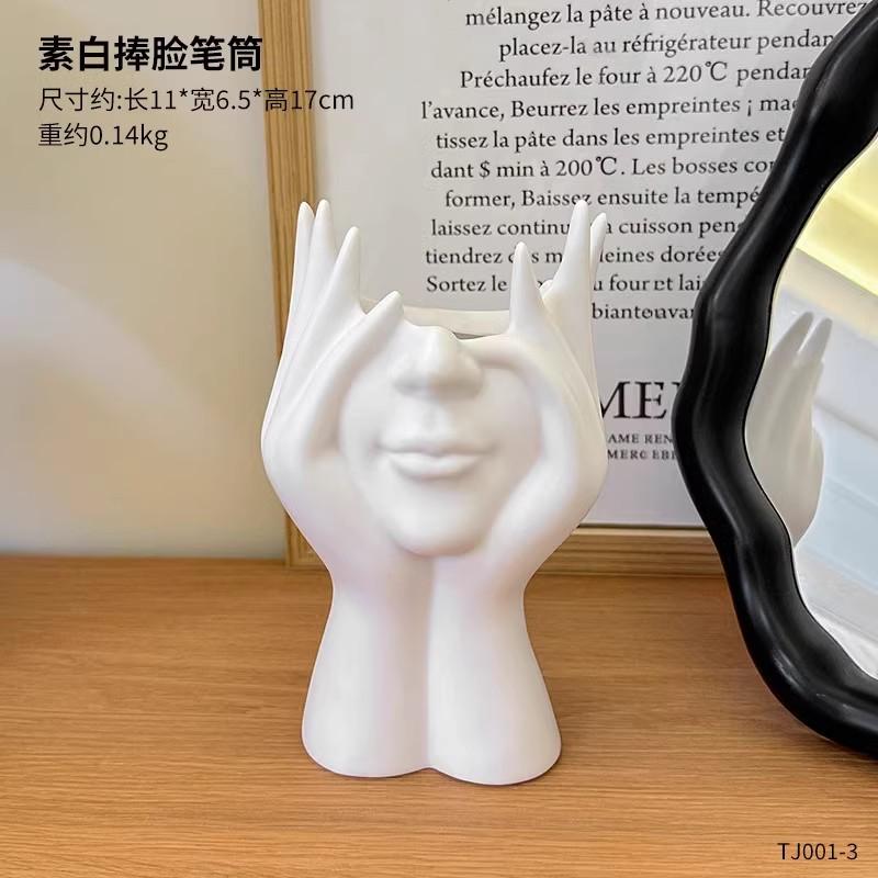 Creative Body Art Modeling Office Supplies Desktop Multi-function Storage Pen Holder Makeup Brush Holder Decoration