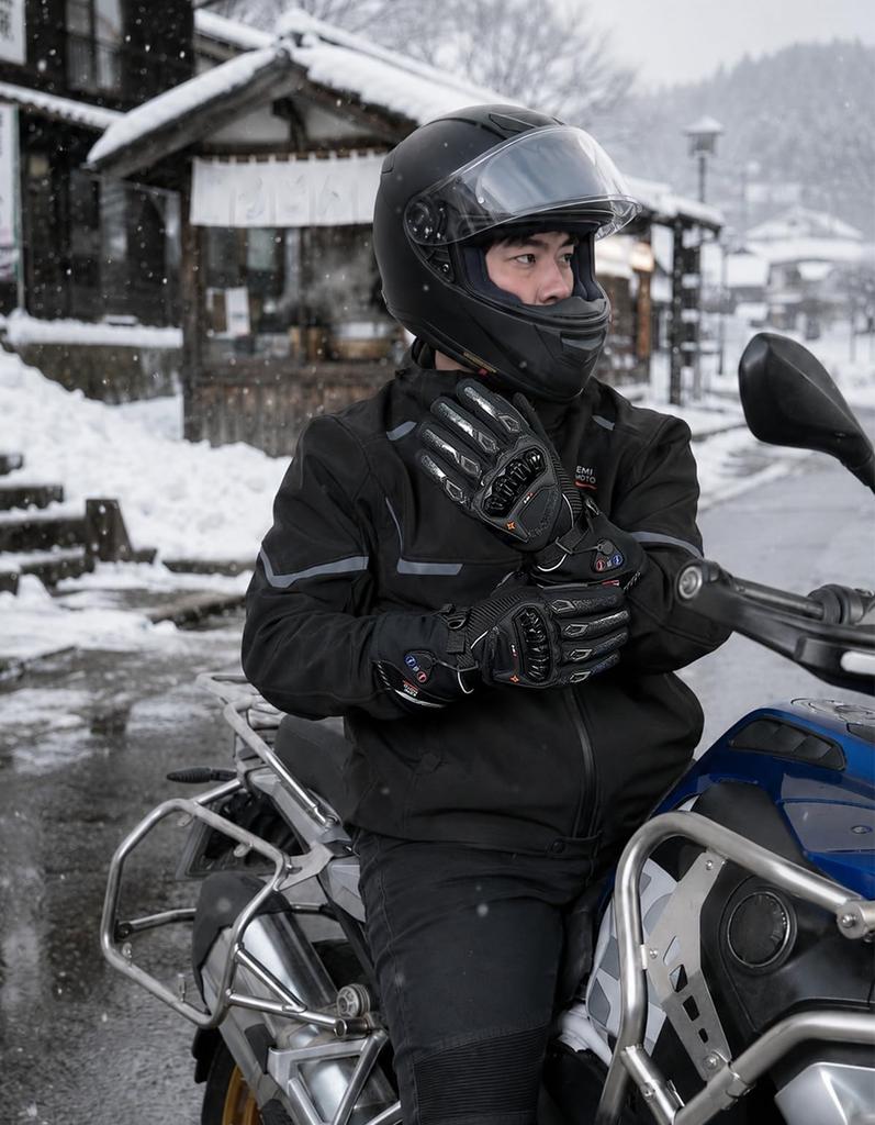 Heat Control for Ideal Heated Motorcycle Winter Independent Heating for Back of Hand and High Battery Level PSE Power 3 Temperature Shock Smartphone