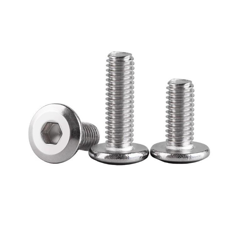 M5 Large Flat Head Stainless Steel Chamfered Inner Hexagon Screw for Furniture