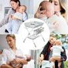 Portable Baby Changing Table for Nursery Height Adjustable Foldable Diaper Table with Swivel Wheels Drying Rack Large Storage