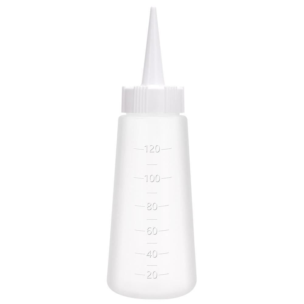 Needle Nosed Dry Cleaning Bottle, Comb Tooth Bottle, Coloring Hair Care Pot, Graduated Bottle