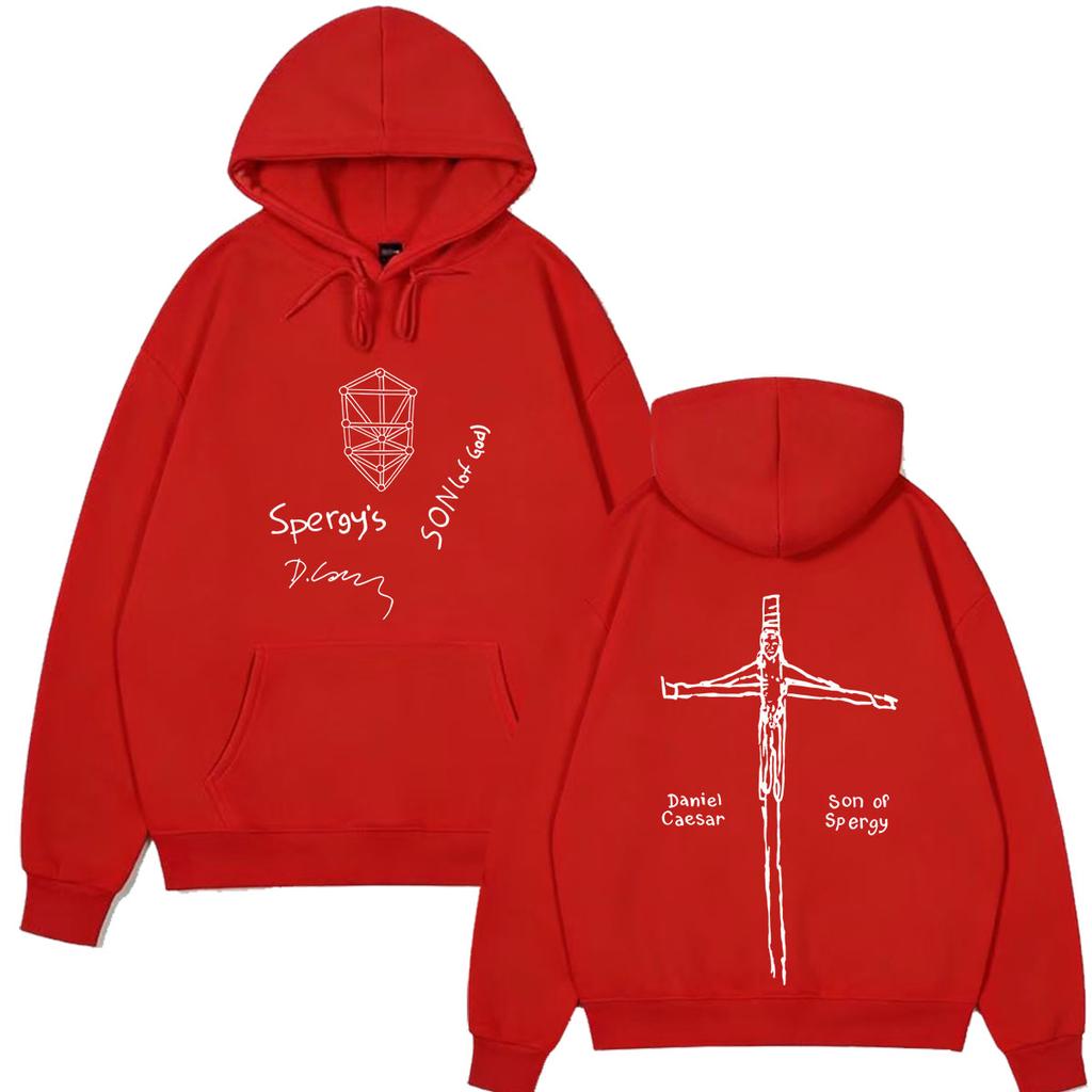 Daniel Caesar Son of Spergy Tour Print Hoodie Herren Damen Mode Sweatshirt Vintage Langarm Pullover