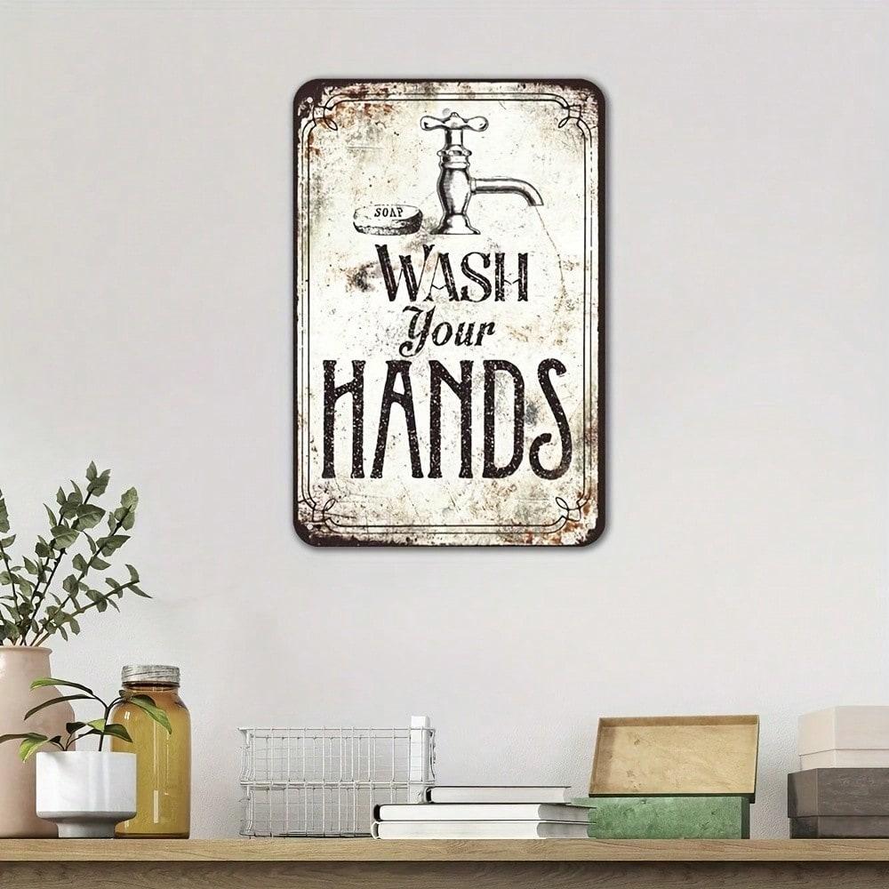 Vintage Tin Sign Wall Art Retro Farmhouse Kitchen Decor 8x12 Inches