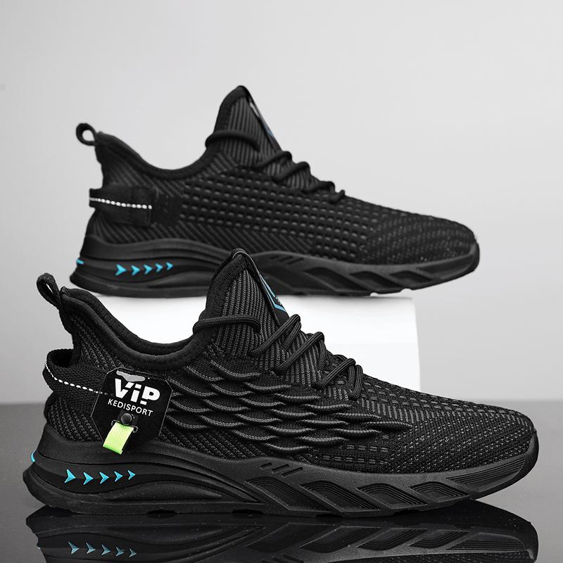 Soft Sole Thin Mesh Breathable Coconut Sports Shoes by Flying Weaving Summer Thick Bottom Men's Running Casual Shoes