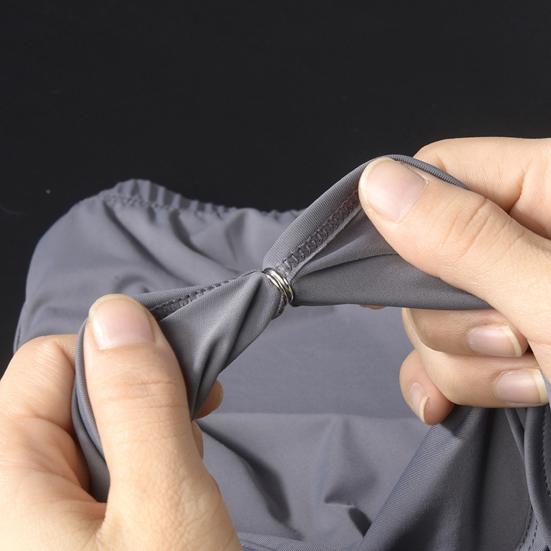 Men Panties Removeable Closure Solid Color Close Fit Low Waist Stretch Ice Silk