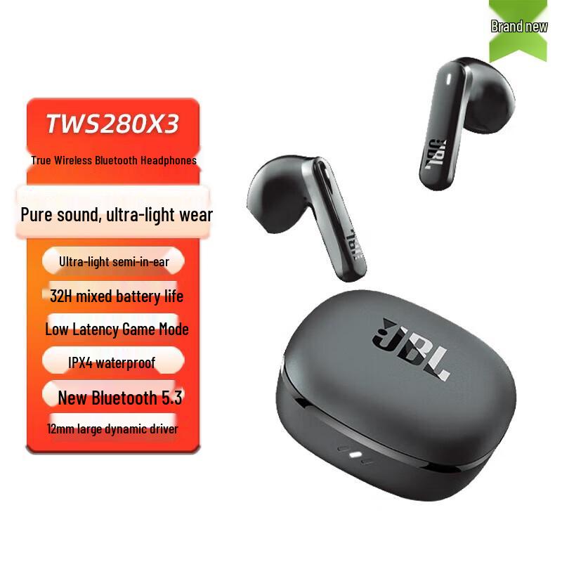 

JBL T280TWS X3 True Wireless Bluetooth Earbuds