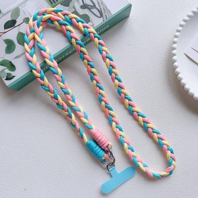 Fashionable DIY Woven Mobile Phone Lanyard, Crossbody Long Rope, Universal Lanyard for Travel and Sports,anti-loss Lanyard Sheet